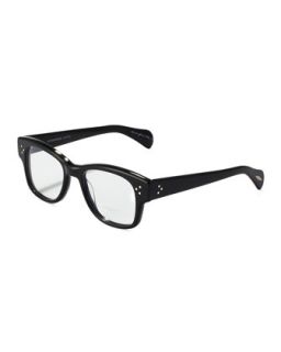 Jannsson Large Square Fashion Glasses, Black   Oliver Peoples   Black (LARGE )