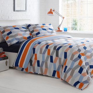 Ben de Lisi Home Designer blue geometric bedding set