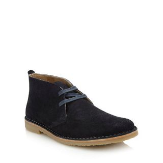 Mantaray Navy suede ankle boots
