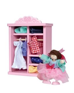Dress Up Doll & Wardrobe Set   Le Toy Van   No color