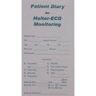 2955130 PT# PTDIARY Patient Diary 3 1/2x5 1/2"FOR Holter Monitor 100/Pk Made by Nikomed, USA Inc Industrial Products