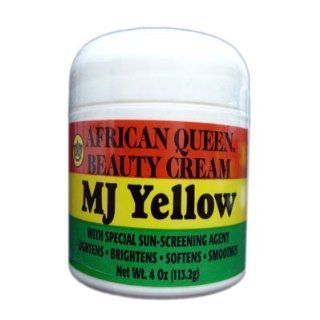 African Queen Beauty Cream Mj Yellow 2oz  Facial Care Products  Beauty
