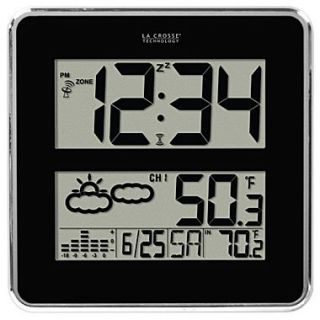 La Crosse Technology Atomic Digital Wall Clock With Weather Forecast