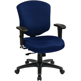 Office Star WorkSmart™ Fabric Executive Chairs with Ratchet Mid Back and Adjustable Arms