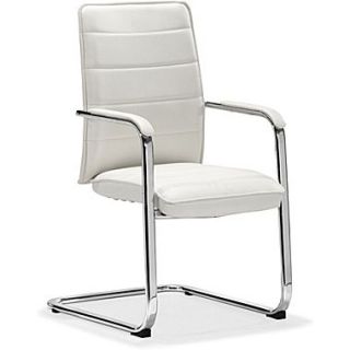 Zuo Enterprise Leatherette Low Back Conference Chair, White