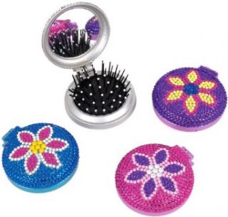 Ms.Dee Inc Jeweled Compact Brush With Mirror Clothing