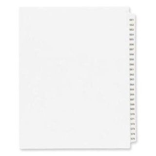 AVE82301   Avery Side Tab Collated Legal Index Divider  Binder Index Dividers 