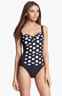 La Blanca 'French Dot' One Piece Maillot Swimsuit