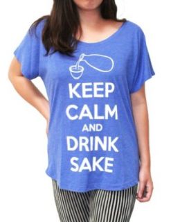 Keep Calm and Drink Sake Oversize Tee, Small Clothing