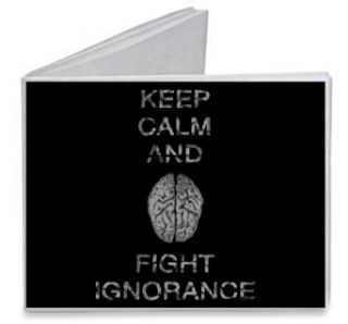 Keep Calm and Fight Ignorance Brain   Paper Tyvek Wallet Clothing
