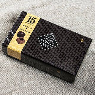 Michel Cluizel Chocolates in Gift Box   Milk & Dark   15 pc (165 gram)  Gourmet Chocolate Gifts  Grocery & Gourmet Food