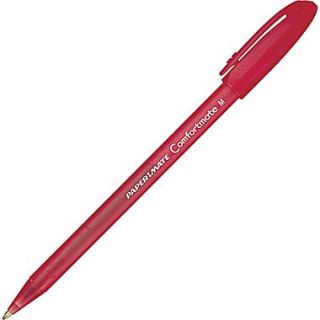 Paper Mate ComfortMate Ballpoint Pens, Medium Point, Red, Dozen