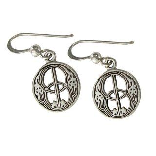 Sterling Silver Chalice Well Avalon Dangle Earrings Wiccan Pagan Jewelry Jewelry