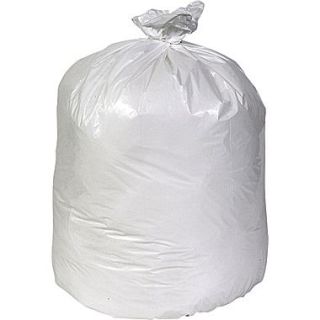 Brighton Professional™ Linear Low Density Trash Bags, White, 40 45 Gallon, 100 Bags/Box