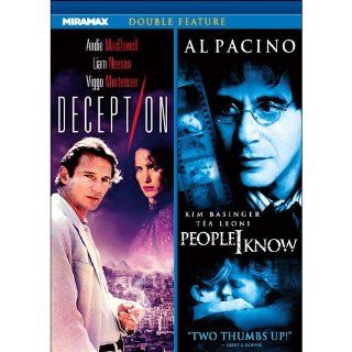 Deception / People I Know Andie MacDowell, Liam Neeson, Viggo Mortensen, Al Pacino, Kim Basinger, Ryan O'Neal, Ta Leoni Movies & TV