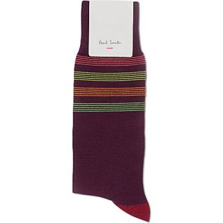 PAUL SMITH   Toe and top striped socks