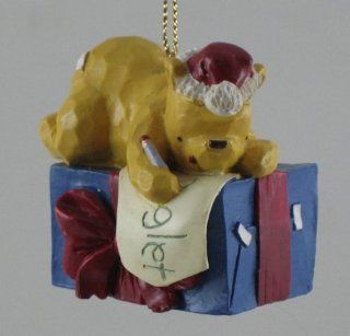 Midwest of Cannon Falls Christmas Ornament   Winnie the Pooh Wrapping a Gift for Piglet   Decorative Hanging Ornaments
