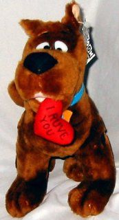 Scooby Doo Plush with "I Ruve You" Heart in Mouth Toys & Games