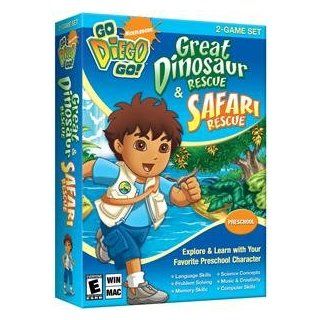 Brand New Go Diego Go Dinosaur & Safari Rescue (Rated E) (Works With WIN XP,VISTA,WIN 7/MAC 10.3 OR LATER)