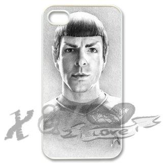 spock X&TLOVE DIY Snap on Hard Plastic Back Case Cover Skin for Apple iPhone 4 4G 4S   2142 Cell Phones & Accessories