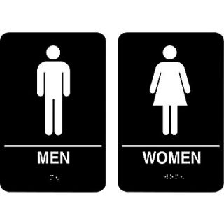 Marking Products, Inc., ADA Restroom Signs, Men/Women Sign