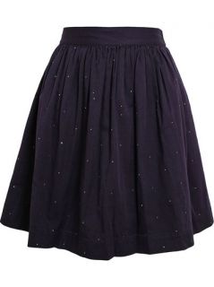 Chinti And Parker Mirror Flecked Cotton Skirt