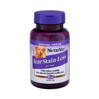 Nutri Vet Tear Stain Less Powder for Dogs, 1 Ounce  Pet Antioxidant Nutritional Supplements 
