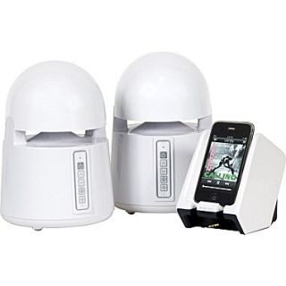 Grace Digital Mini Bullets II Weatherproof Wireless Speaker System, White