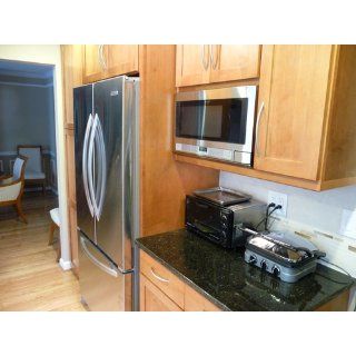 Sharp R 1214 1 1/2 Cubic Feet 1100 Watt Over the Counter Microwave, Stainless Kitchen & Dining