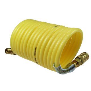 Coilhose Pneumatics 15X N14 12A Nylon Coiled Air Hose, 1/4 Inch ID, 12 Foot Length, One End 1/4 Inch Swivel Fitting, Other End 1/4 Inch Rigid Fitting, Includes Industrial Interchange Coupler, 1/4 Inch NPT, Female Air Tool Hoses Industrial & Scientifi