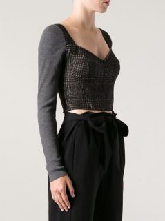 Dolce & Gabbana Tweed Crop Top