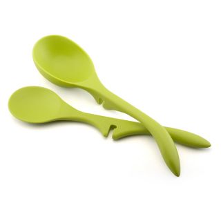Rachael Ray 2 Piece Lazy Spoon and Ladle Set   Green   Kitchen Utensils