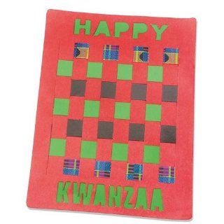 S&S Worldwide Kwanzaa Weaving Mat Craft Kit (Makes 12) Toys & Games