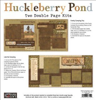 The Paper Loft Huckleberry Pond Double Page Kit 12'X12' Makes Two 2 Page Camping Layouts