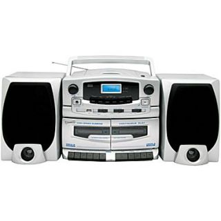 Supersonic SC 2020U Portable /CD Player With Cassette Recorder, AM/FM Radio and USB Input  Make More Happen at