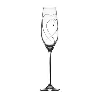 Royal Doulton Royal Doulton Set of two Heart 24% lead crystal champagne flutes