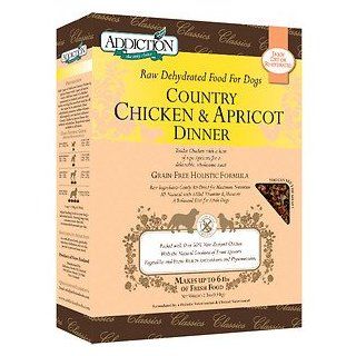 Addiction Grain Free Country Chicken & Apricot Dinner Raw Dehydrated Dog Food, 2 lb box (makes 6 lbs of food)  Dry Pet Food 