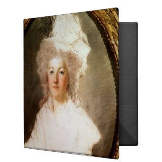 Unfinished portrait of Marie Antoinette Vinyl Binders