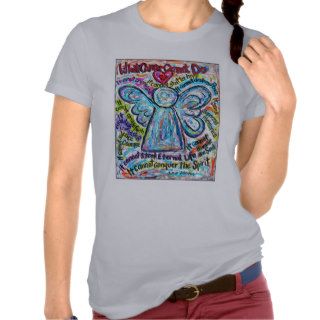 Colorful Cancer Angel Painting Tees