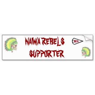 Naiwa Rebels WR Supporter 11" x 3" Bumper Sticker