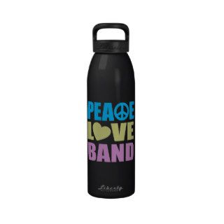 Peace Love Band Reusable Water Bottles
