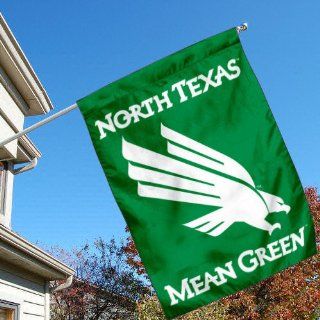 North Texas Mean Green Banner House Flag  Outdoor Flags  Sports & Outdoors