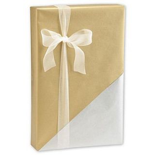 24 x 100 Reversible Gift Wrap, Silver/Gold  Make More Happen at