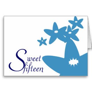 Sweet Fifteen Birth Flower Invitation Customize Cards