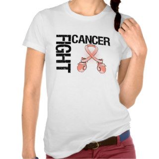 Uterine Cancer Fight Boxing Gloves Tshirts