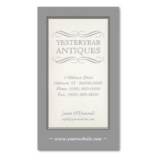 Double Frame Antique Business Card
