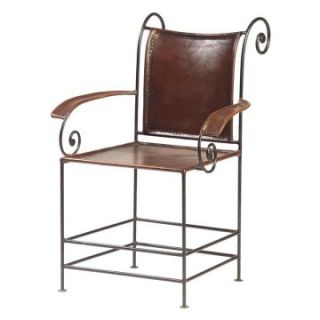 Iron/Leather Arm Chair   Dining Chairs