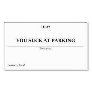 Learn to Park Business Card Template