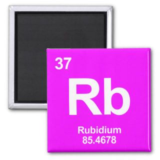 Rb Rubidium Periodic Table Element Fridge Magnets