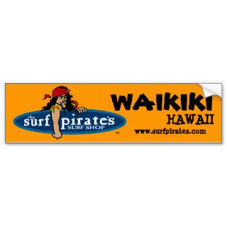 Waikiki Surf Shop Bumper Sticker